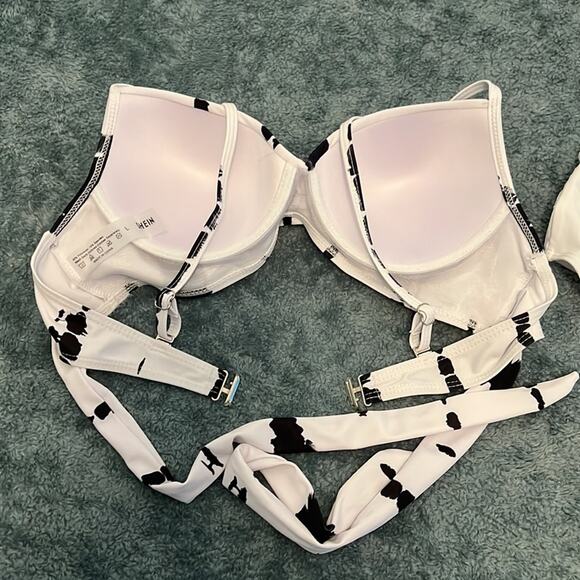 SHEIN White & Black Bikini New Without Tags Size Large - Picture 5 of 9